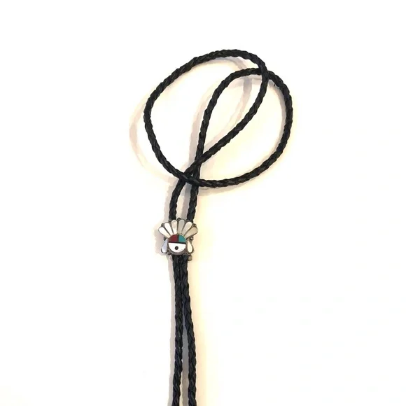 Vintage Zuni Sunface Bolo Sterling